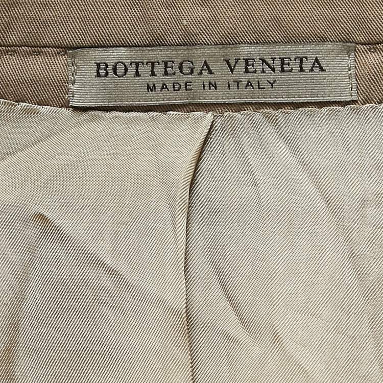Pre Owned Bottega Veneta Beige Wool Tailored Suit XL/L
