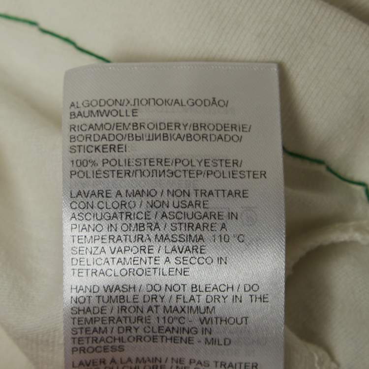 Pre Owned Bottega Veneta White Cotton Cotton Contrast Stitch Detail T-Shirt XL
