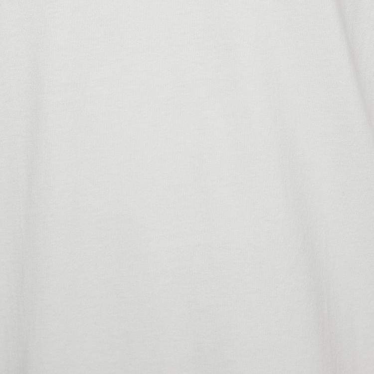 Pre Owned Bottega Veneta White Cotton Cotton Contrast Stitch Detail T-Shirt XL