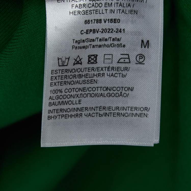 Pre Owned Bottega Veneta White Cotton Double Layered Crew Neck T-Shirt M