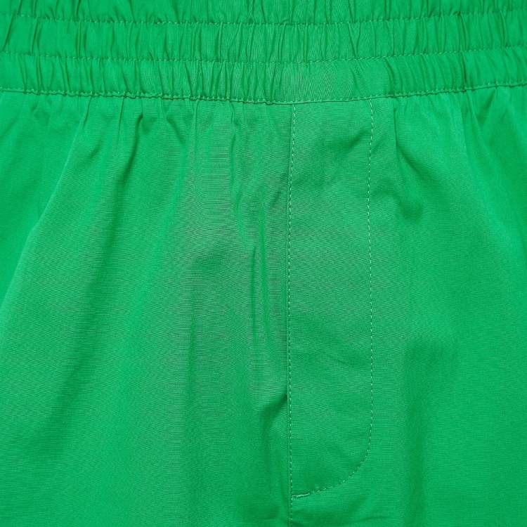 Pre Owned Bottega Veneta Green Cotton Bermuda Shorts M