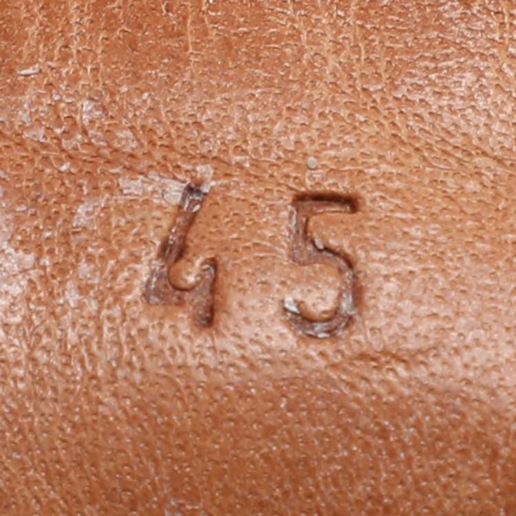 Pre Owned Bottega Veneta Brown Leather Intrecciato Loafers Size 45