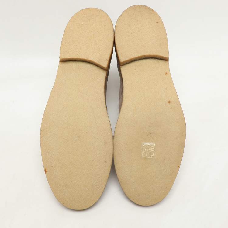 مملوكة مسبقًا Bottega Veneta Beige Stretch Fabric and Suede Chelsea Boots Size 43
