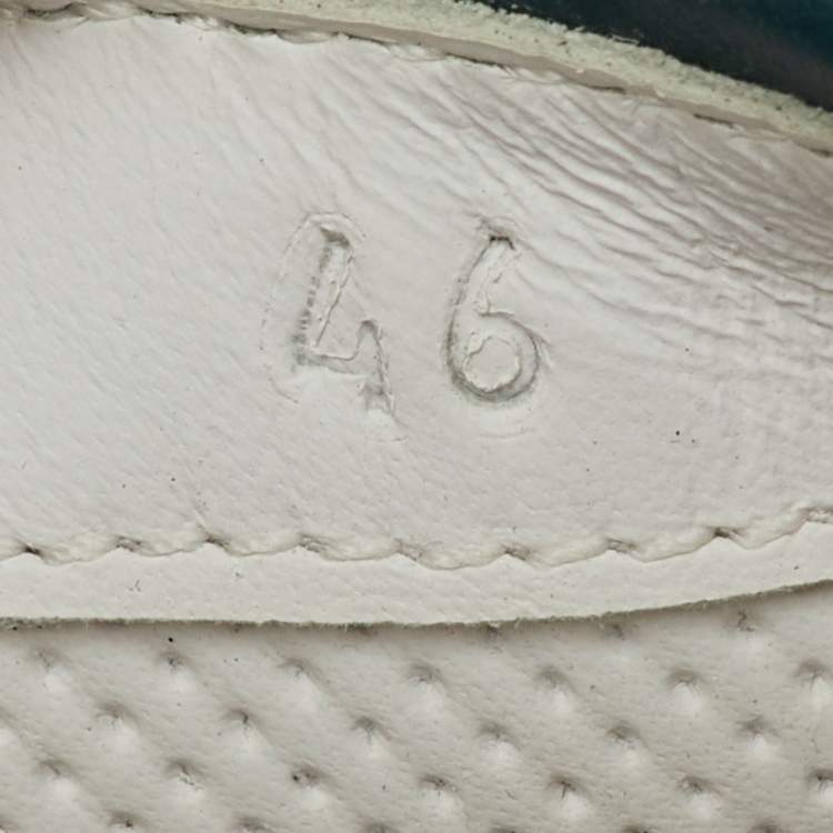 مملوكة مسبقًا Bottega Veneta Dark Green Leather Dodger Slip On Sneakers Size 46