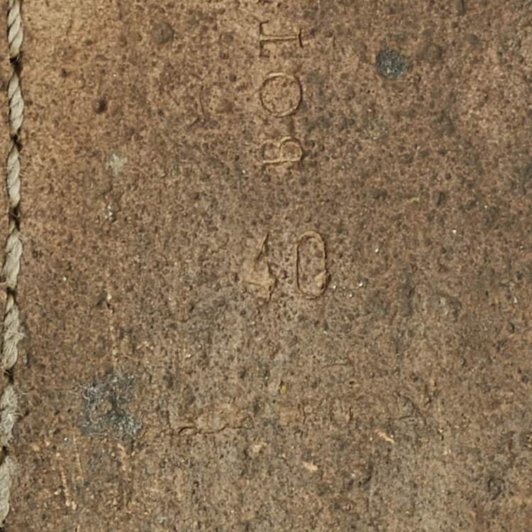 Pre Owned Bottega Veneta Blue Leather Intrecciato Smoking Slippers Size 40