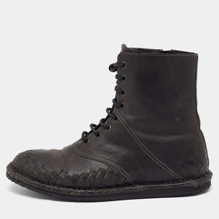 Louis Vuitton X Dr Martens 1460 Pascal Leather Lace Up Boots in