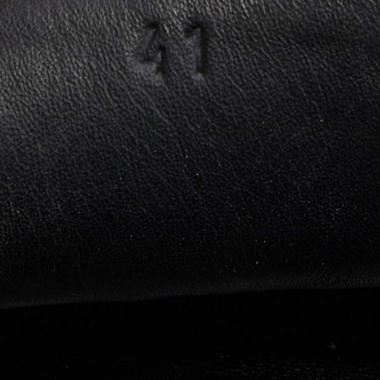 Pre Owned Bottega Veneta Black Intrecciato Leather Cervo Wave Driver Bow Slip On Loafers 41