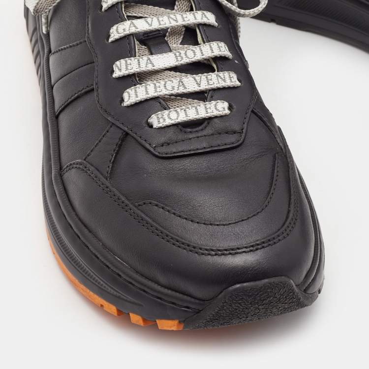 Pre Owned Bottega Veneta Black Speedster Low Top Sneakers Size 42.5
