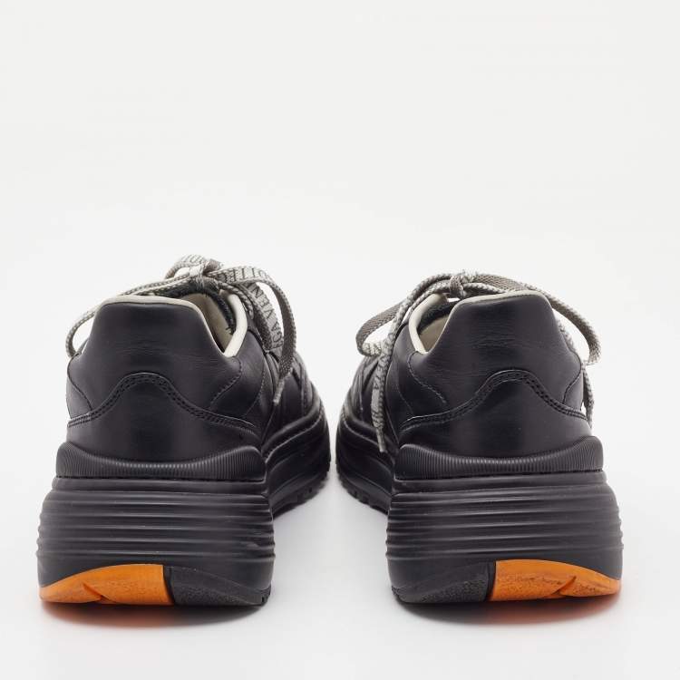 Pre Owned Bottega Veneta Black Speedster Low Top Sneakers Size 42.5