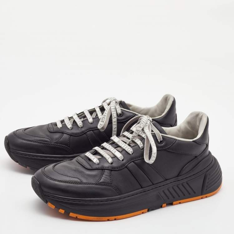 Pre Owned Bottega Veneta Black Speedster Low Top Sneakers Size 42.5
