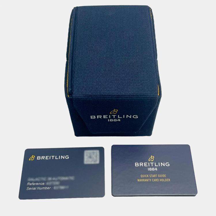 Pre Owned Breitling Blue Platinum Navitimer LB0920131C1X1 Manual Winding Men's Wristwatch 41 mm