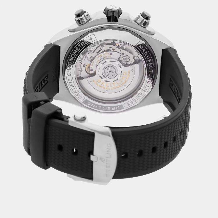 Pre Owned Breitling Green Stainless Steel Chronomat AB0136251L1S1 Automatic Men's Wristwatch 44 mm