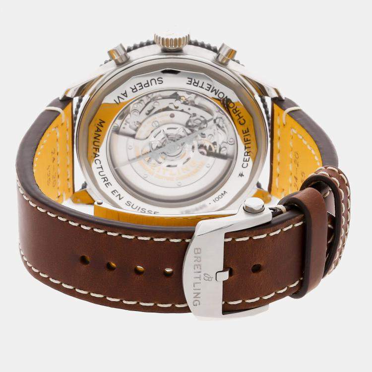 Pre Owned Breitling Super Avi B04 Chronograph GMT Mosquito 46 mm Automatic Men's Wristwatch 46MM