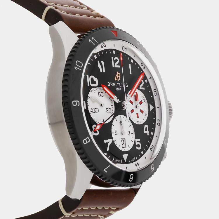 Pre Owned Breitling Super Avi B04 Chronograph GMT Mosquito 46 mm Automatic Men's Wristwatch 46MM