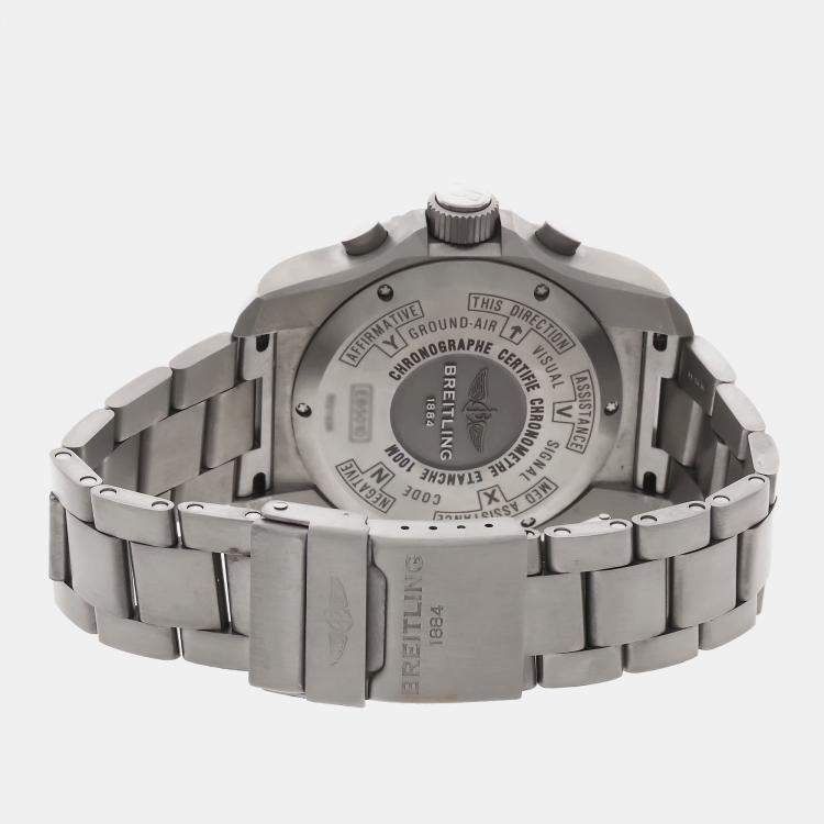 Pre Owned Breitling Cockpit B50 EB5010B1/M532 Quartz Titanium Gray Dial Men's Wristwatch 46mm