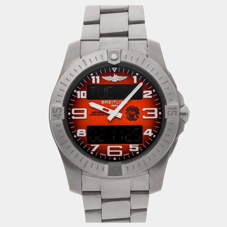 Pre Owned Breitling Aerospace B70 Orbiter 25th Anniversary EB70101A1O1E1 Automatic Men's Wristwatch 43MM