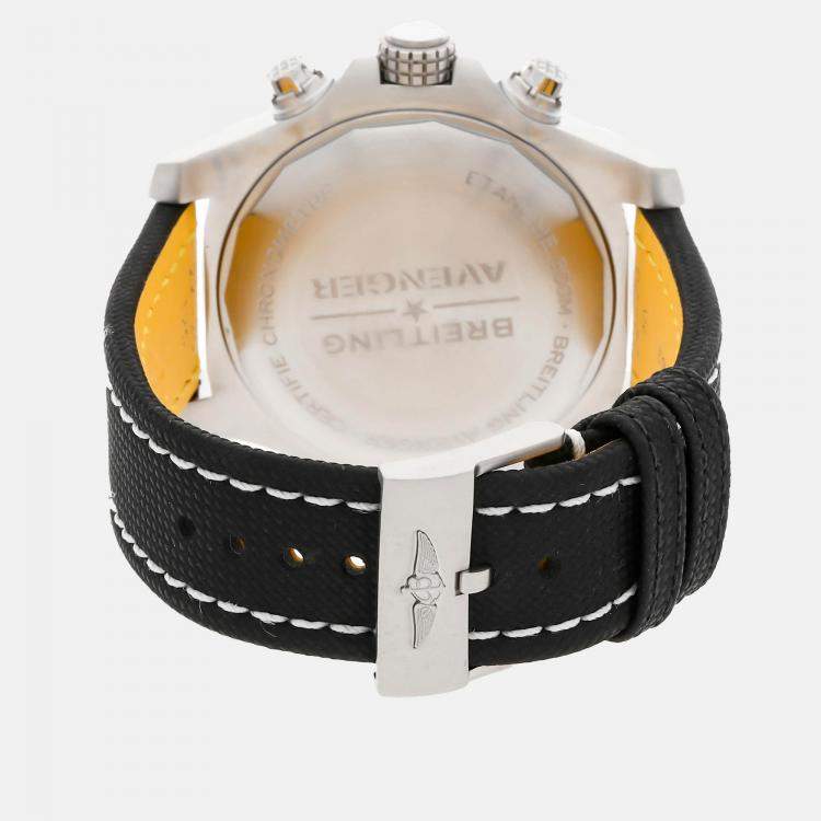 Pre Owned Breitling Avenger Chronograph A13317101B1X1 Automatic Stainless Steel Black Dial Men's Wristwatch 45mm