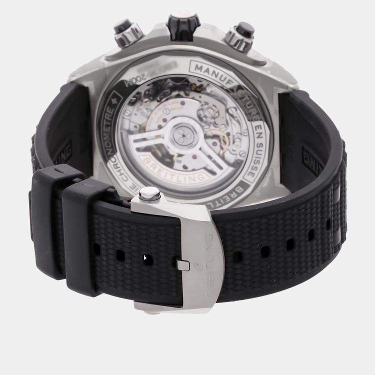 Pre Owned Breitling Super Chronomat B01 EB0136251M1S1 Automatic Black Titanium Men’s Wristwatch 44mm