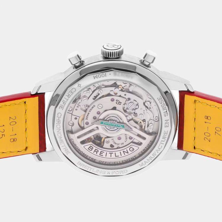 Pre Owned Breitling Top Time B01 Ford Thunderbird AB01766A1A1X1 Automatic Red Stainless Steel Men’s Wristwatch 41mm