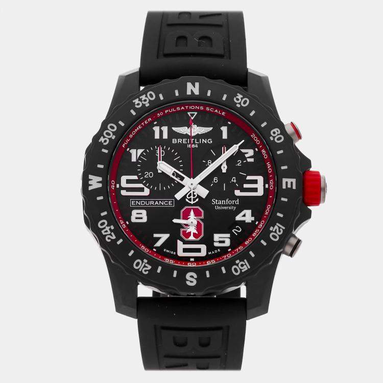 Pre Owned Breitling Endurance Pro Stanford University X823109C1B1S1 Quartz Black Breitlight Men's Wristwatch 44mm