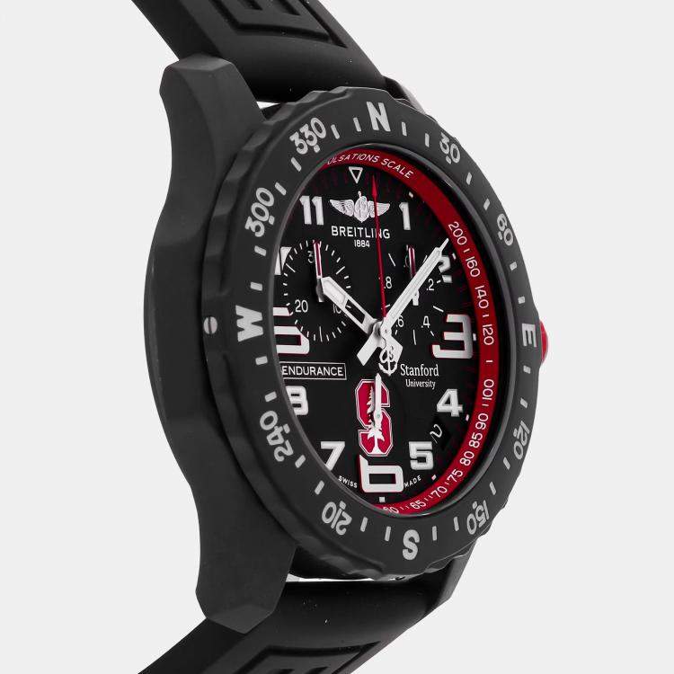 Pre Owned Breitling Endurance Pro Stanford University X823109C1B1S1 Quartz Black Breitlight Men's Wristwatch 44mm
