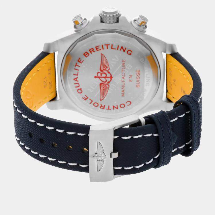 Pre Owned Breitling Avenger Chronograph A13317101C1X1 Automatic Blue Stainless Steel Men’s Wristwatch 45mm