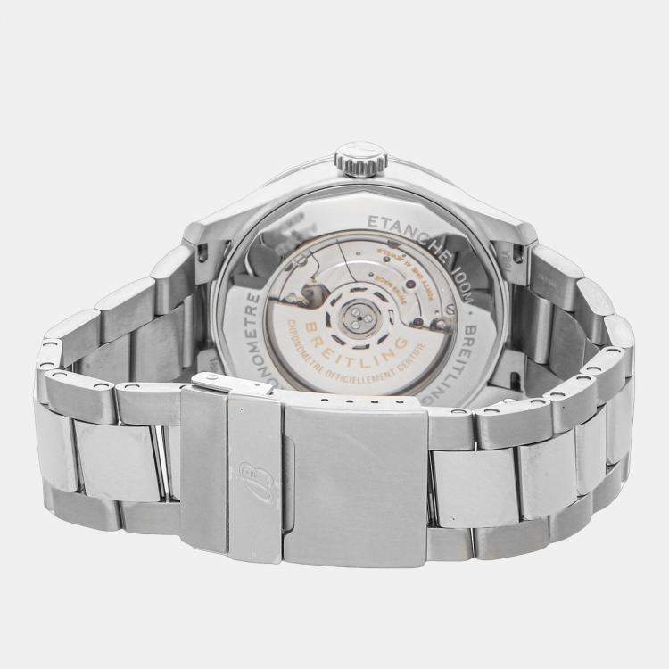 Pre Owned Breitling Aviator 8 AB3521U41B1A1 Automatic Black Stainless Steel Men’s Wristwatch 43 mm