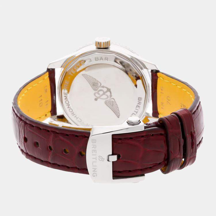 Pre Owned Breitling Navitimer A17395F41G1P2 Automatic Silver Stainless Steel Women’s Wristwatch 35 mm