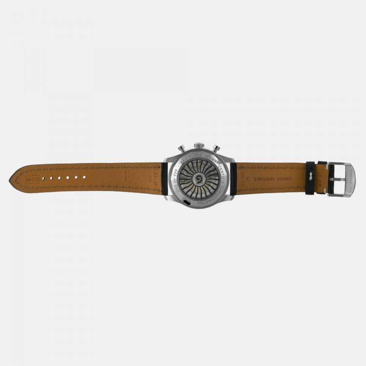 Pre Owned Breitling Aviator 8 AB01191A1B1P1 Automatic Black Stainless Steel Men’s Wristwatch 43 mm