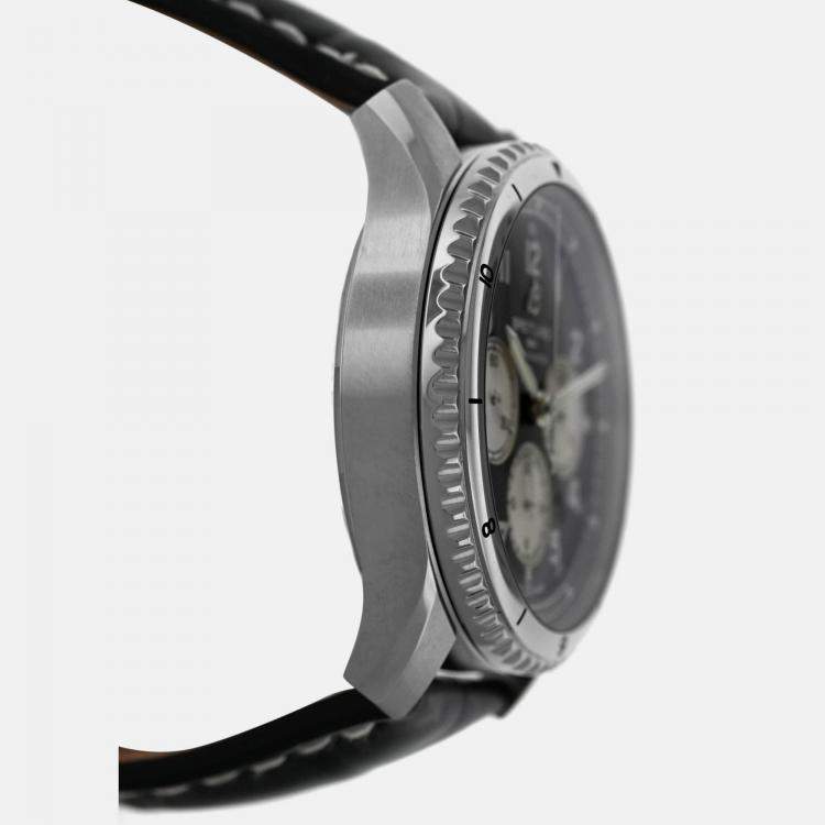 Pre Owned Breitling Aviator 8 AB01191A1B1P1 Automatic Black Stainless Steel Men’s Wristwatch 43 mm