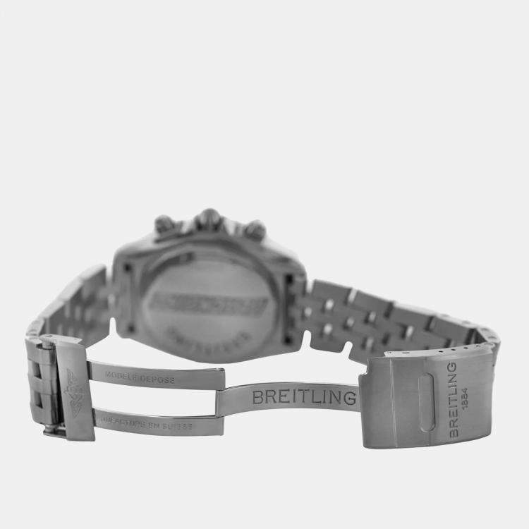 Pre Owned Breitling Blackbird A44359 Automatic Black Stainless Steel Men's Wristwatch 44 mm