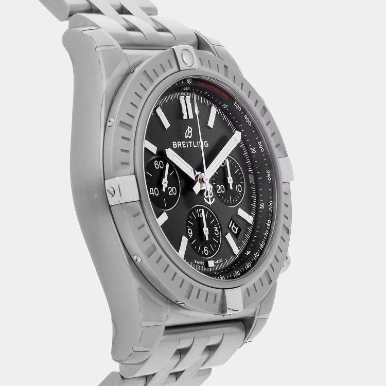 Pre Owned Breitling Chronomat AB0115101F1A1 Automatic Gray Stainless Steel Men’s Wristwatch 44 mm