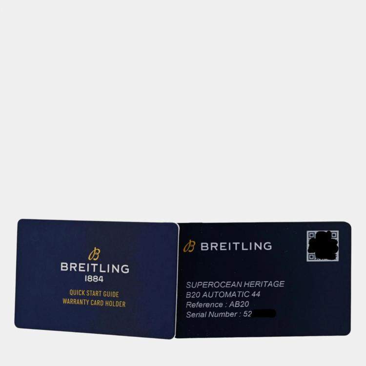 Pre Owned Breitling  Superocean Heritage AB2030 Automatic Black Stainless Steel Men's Wristwatch 44 mm