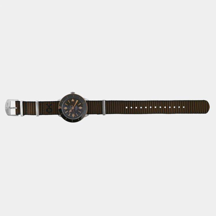 Pre Owned Breitling Bronze 18k Rose Gold Stainless Steel Superocean Heritage U103701A1Q1W1 Automatic Men's Wristwatch 42 mm
