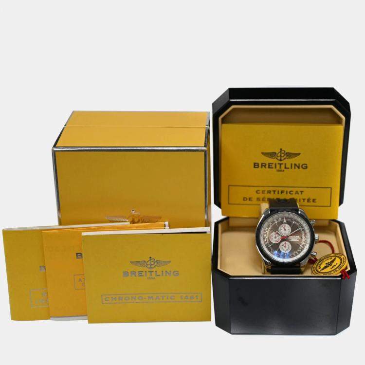 Pre Owned Breitling Chronomat  A19360 Automatic Brown Stainless Steel Men's Wristwatch 49 mm