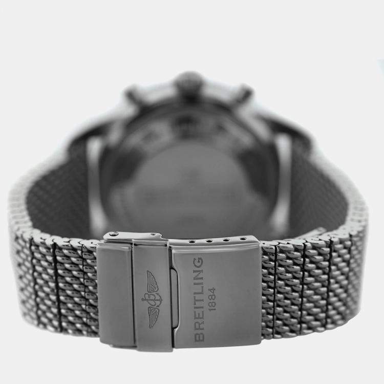 Pre Owned Breitling Superocean Heritage A13313 Automatic Black Stainless Steel Men's Wristwatch 44 mm