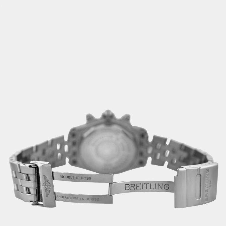 Pre Owned Breitling Chronomat A1335653 Automatic White Stainless Steel Men's Wristwatch 44 mm