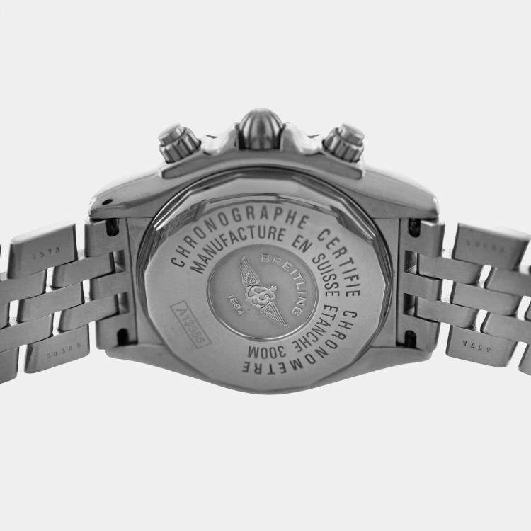 Pre Owned Breitling Chronomat A1335653 Automatic White Stainless Steel Men's Wristwatch 44 mm