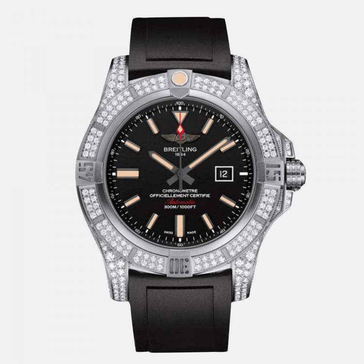 Pre Owned Breitling Avenger E1731063/BD12 Automatic Black Titanium Men's Wristwatch 48 mm