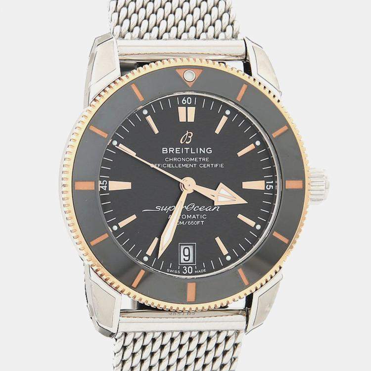 Pre Owned Breitling Superocean Heritage UB2010 Automatic Rose Gold Stainless Steel Men's Wristwatch 42 mm