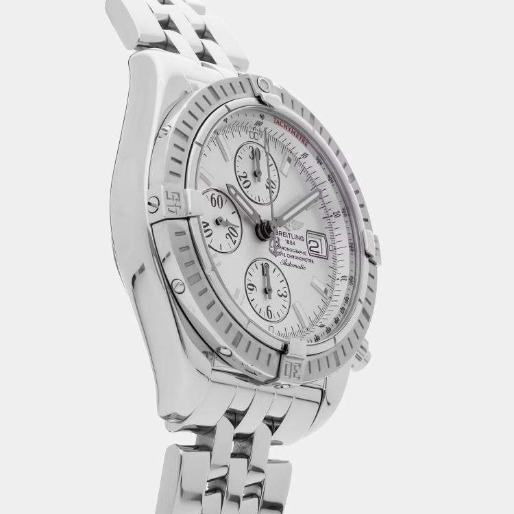 Pre Owned Pre-Owned Breitling Chronomat Evolution A1335611/G569 Silver Automatic Stainless Steel Men's Wristwatch 43 mm