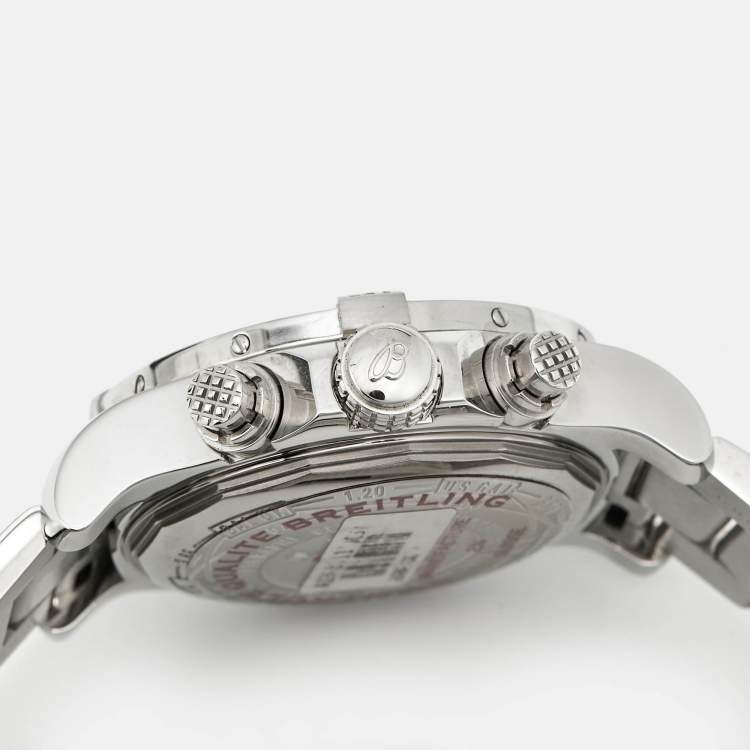 مملوكة مسبقًا Breitling Avenger ll Chronograph A1338111/SC32 Black Dial Stainless Steel Men's Wristwatch 43 mm