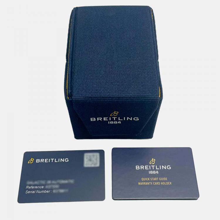 مملوكة مسبقًا Breitling Super Avi B04 YB04451A1B1A1 Automatic Chronograph Black Dial Stainless Steel Men's Wristwatch 46mm