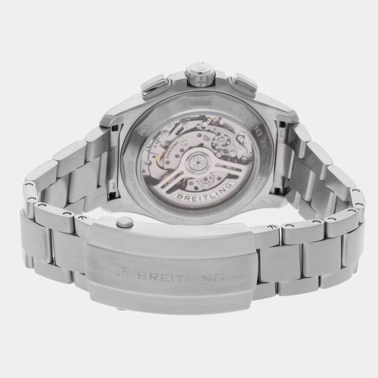 مملوكة مسبقًا Breitling Avenger B01 AB0146101C1A1 Automatic Chronograph Blue Dial Stainless Steel Men's Wristwatch 42mm