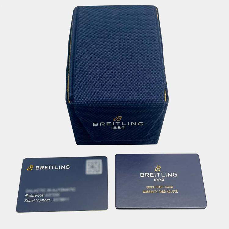 مملوكة مسبقًا Breitling Avenger B01 AB0146101C1A1 Automatic Chronograph Blue Dial Stainless Steel Men's Wristwatch 42mm