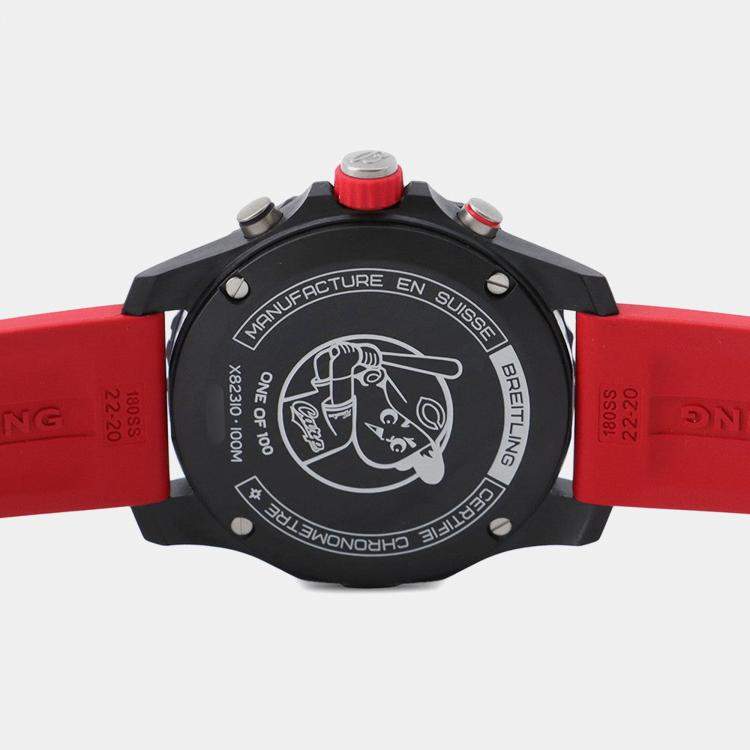 Pre Owned Breitling Endurance Pro X823101F1B1S1 Quartz Black Bright Light Men's Wristwatch 44 mm