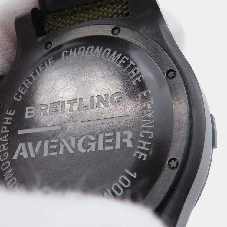 مملوكة مسبقًا Breitling Avenger XB1210E4/BE89 Automatic Black Bright Light Men's Wristwatch 50 mm
