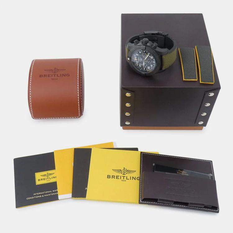 مملوكة مسبقًا Breitling Avenger XB1210E4/BE89 Automatic Black Bright Light Men's Wristwatch 50 mm