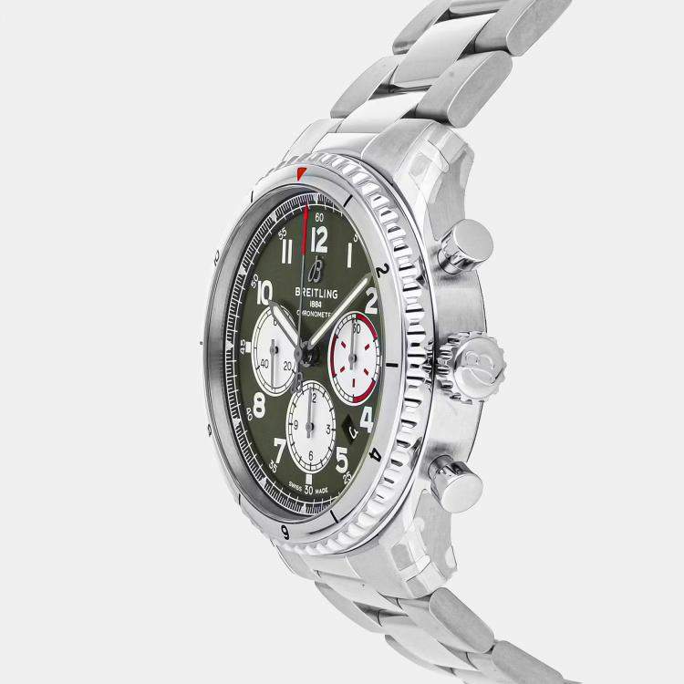 Pre Owned Pre-Owned Breitling Aviator 8 B01 Chronograph Curtiss Warhawk AB01192A1L1A1 Automatic  43 mm