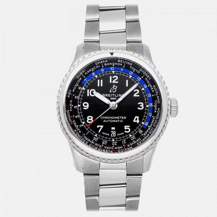 مملوكة مسبقًا Pre-Owned Breitling Aviator 8 B35 Unitime 43 AB3521U41B1A1 43 mm